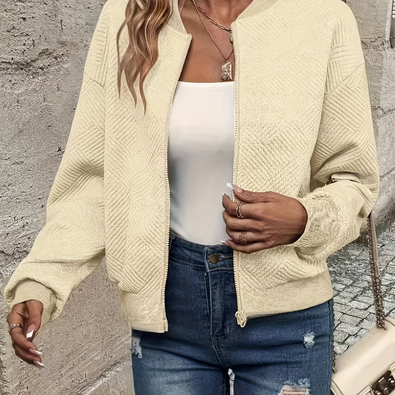 Leichte Reißverschlussjacke für Damen