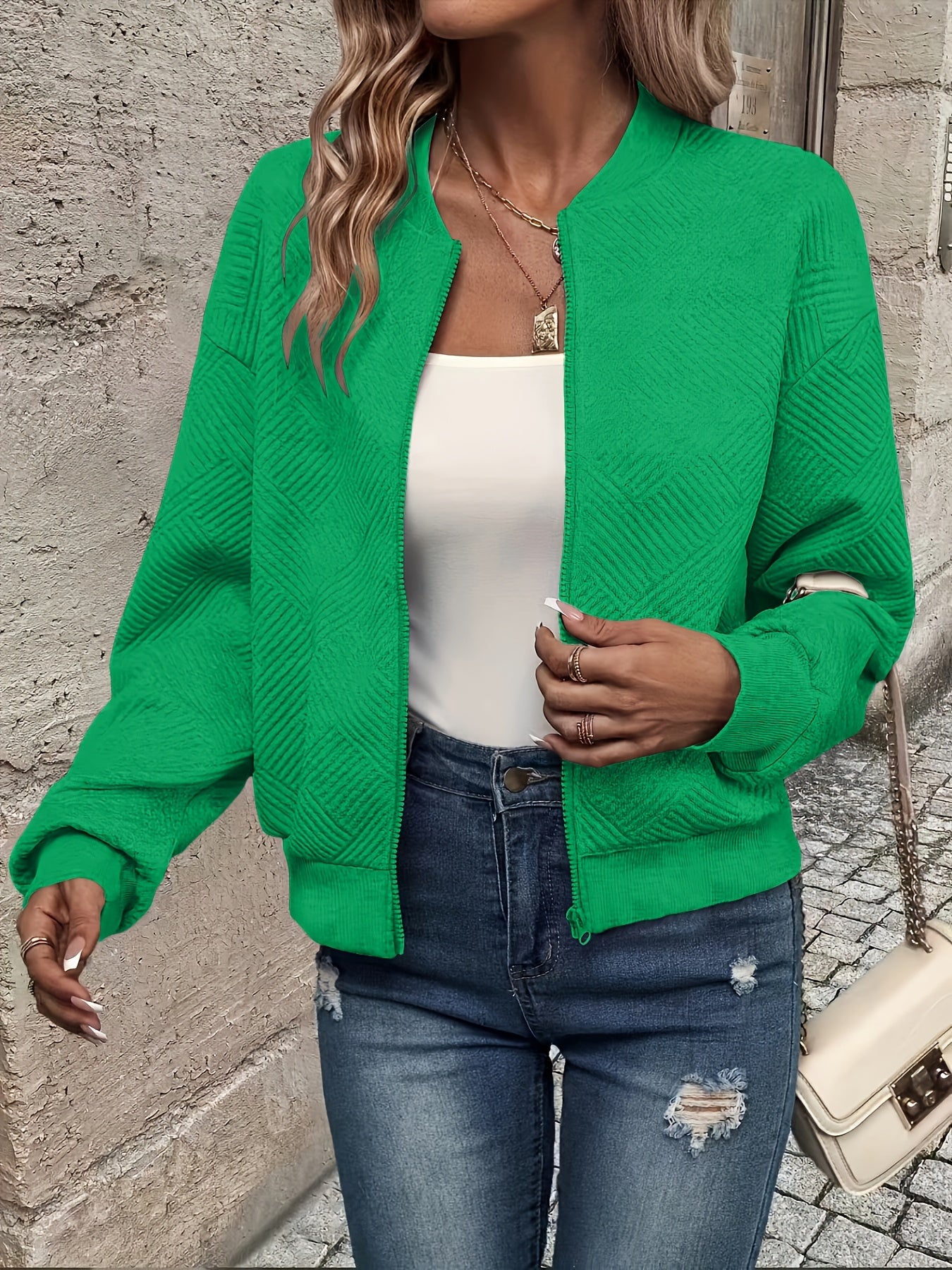 Leichte Reißverschlussjacke für Damen