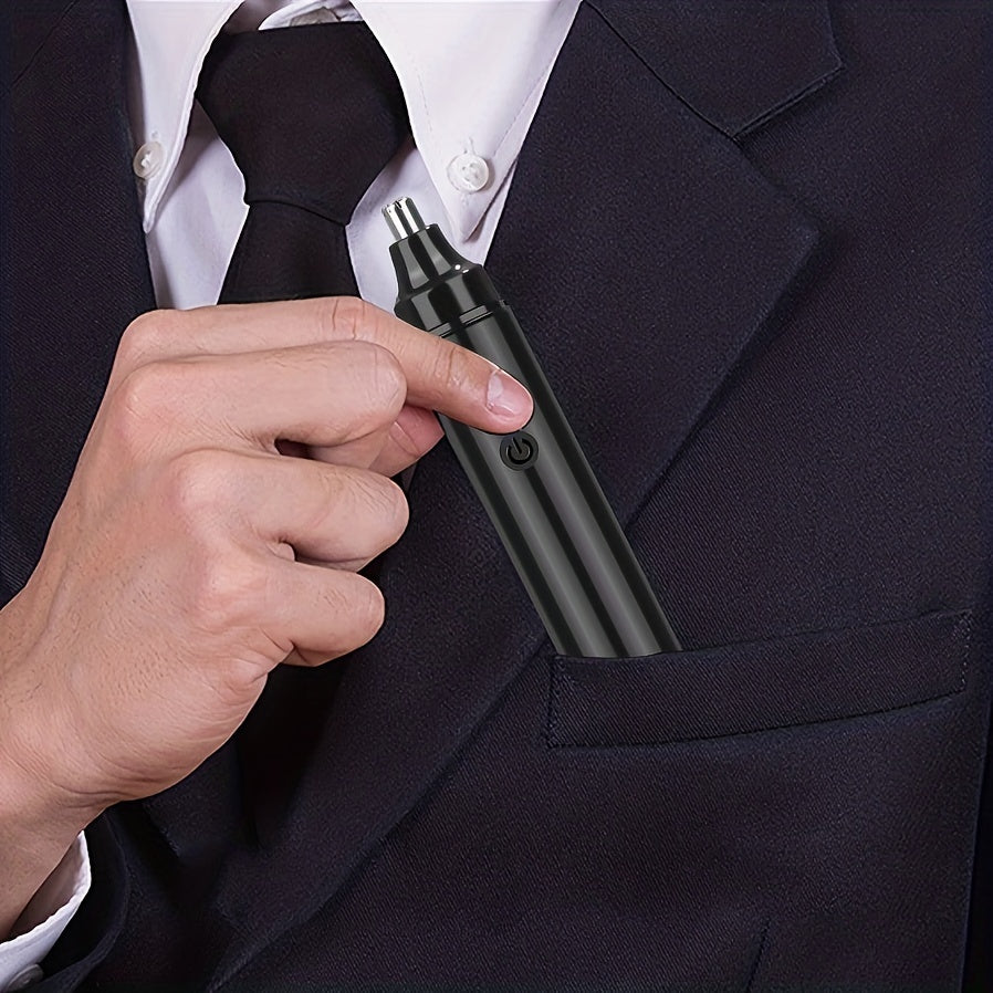 Über USB wiederaufladbarer Nasen-, Ohren- und Augenbrauentrimmer – Schmerzfreier und Unisex-Gesichtshaarentferner