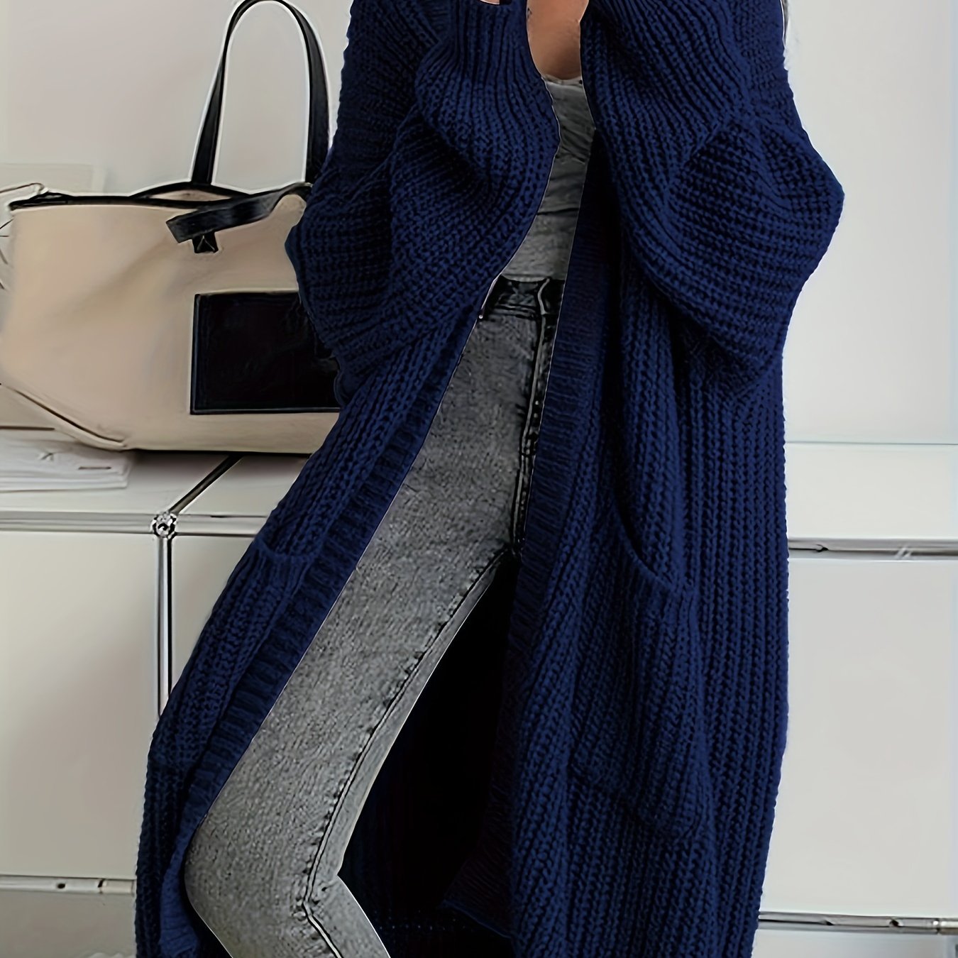 LUMMÉRAS Long Knit Open Cardigan