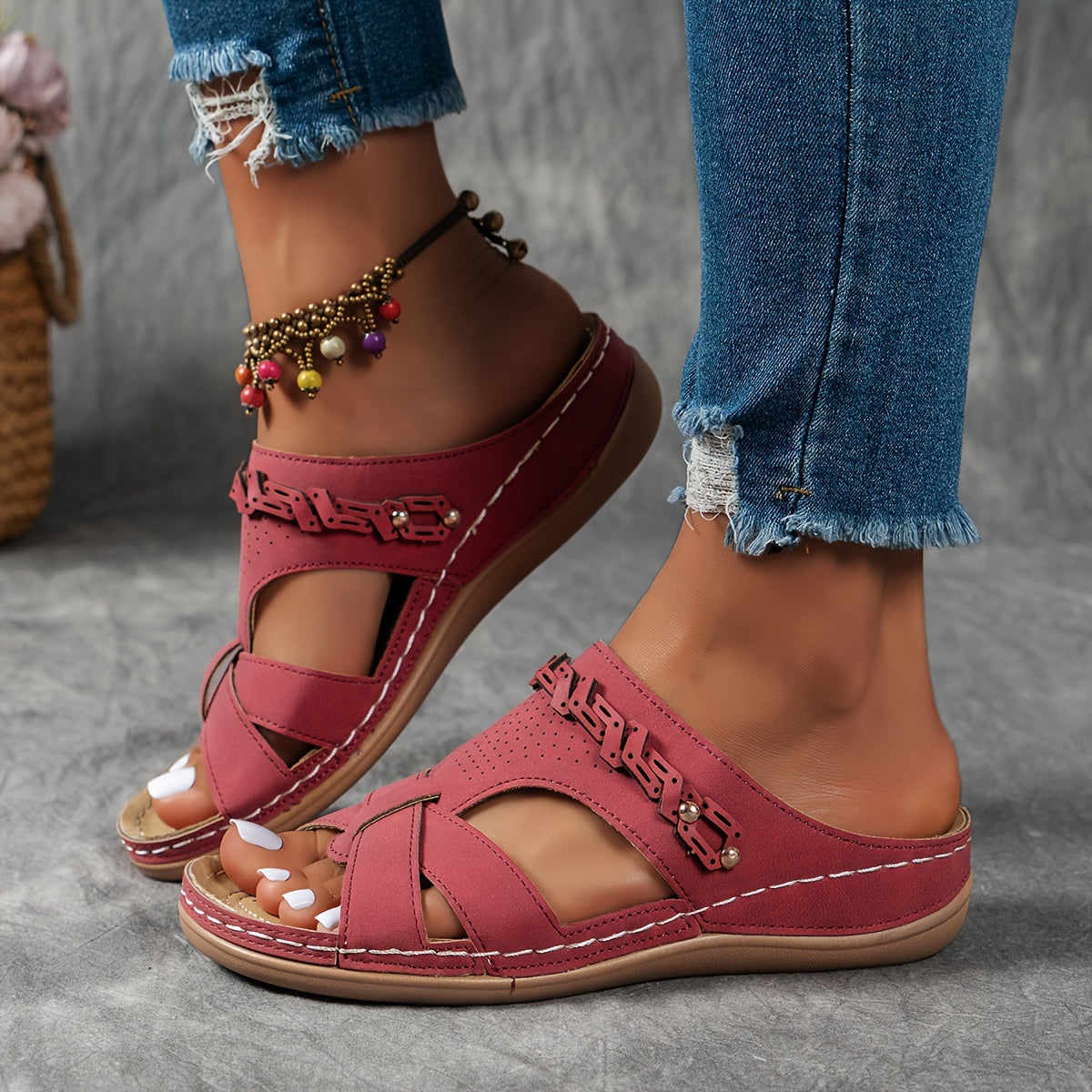 LUMMÉRAS Flow Wedge Slide Sandals