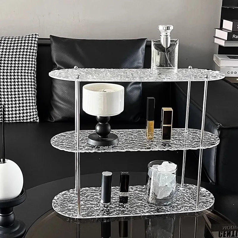 LUMMÉRAS CrystalRise – 3-stöckiges Acryl-Lagerregal