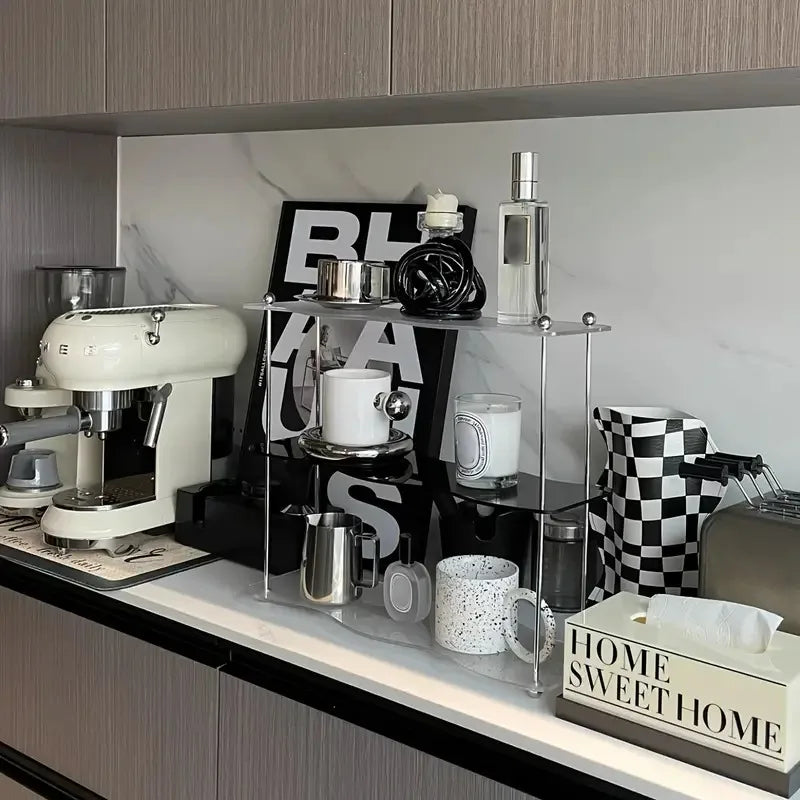 LUMMÉRAS CrystalRise – 3-stöckiges Acryl-Lagerregal