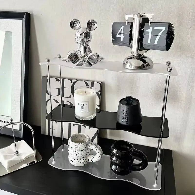 LUMMÉRAS CrystalRise – 3-stöckiges Acryl-Lagerregal