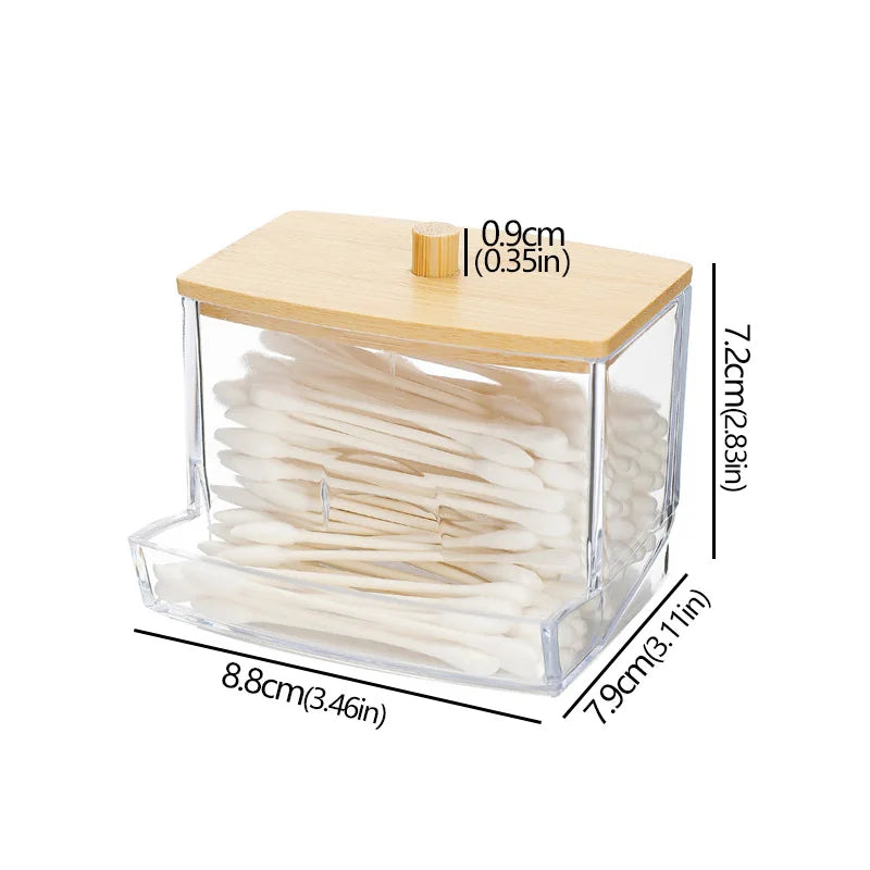 LUMMÉRAS Organizer-Glas aus Acryl mit Bambusdeckel