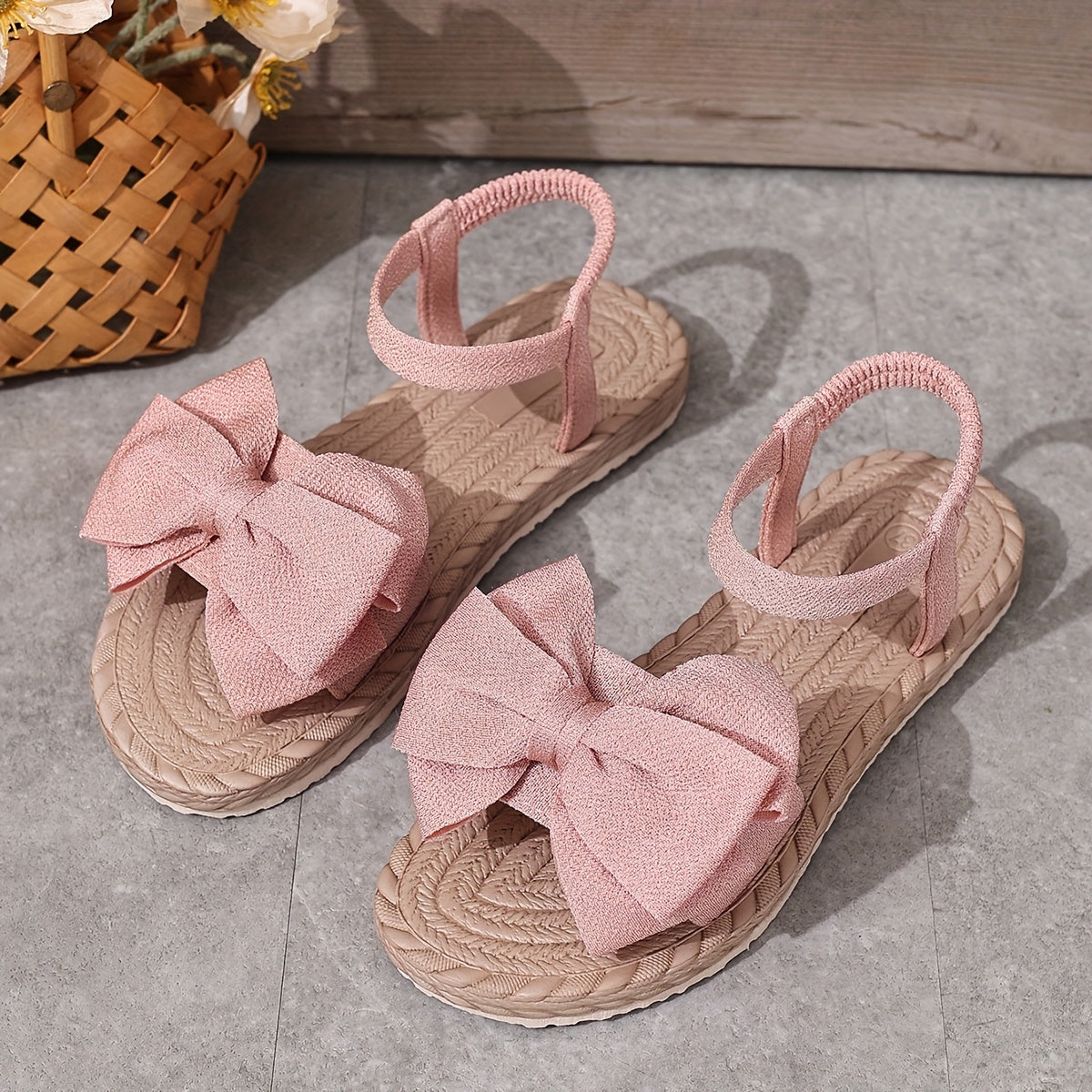 LUMMÉRAS Belle Bow Slide Sandals