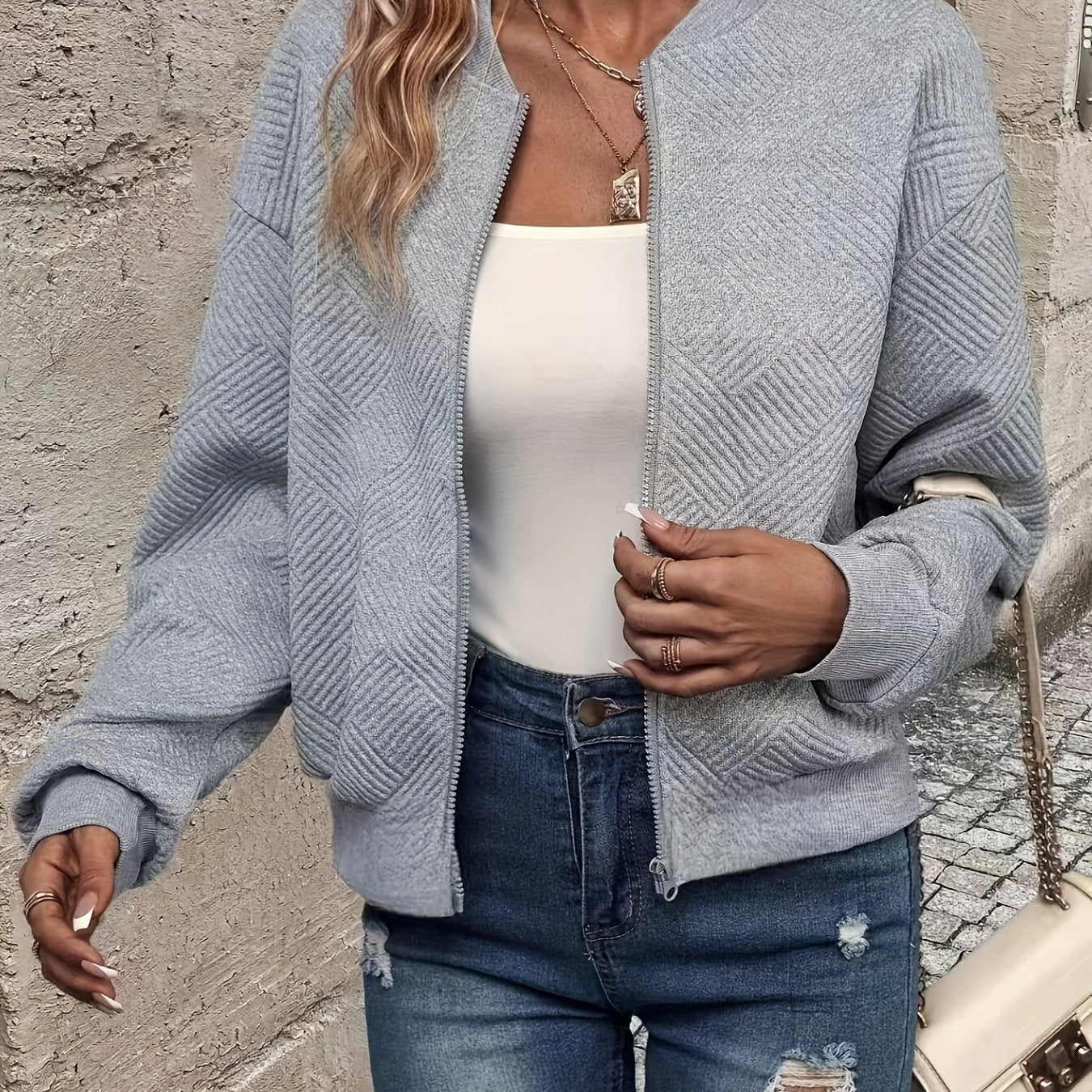 Leichte Reißverschlussjacke für Damen