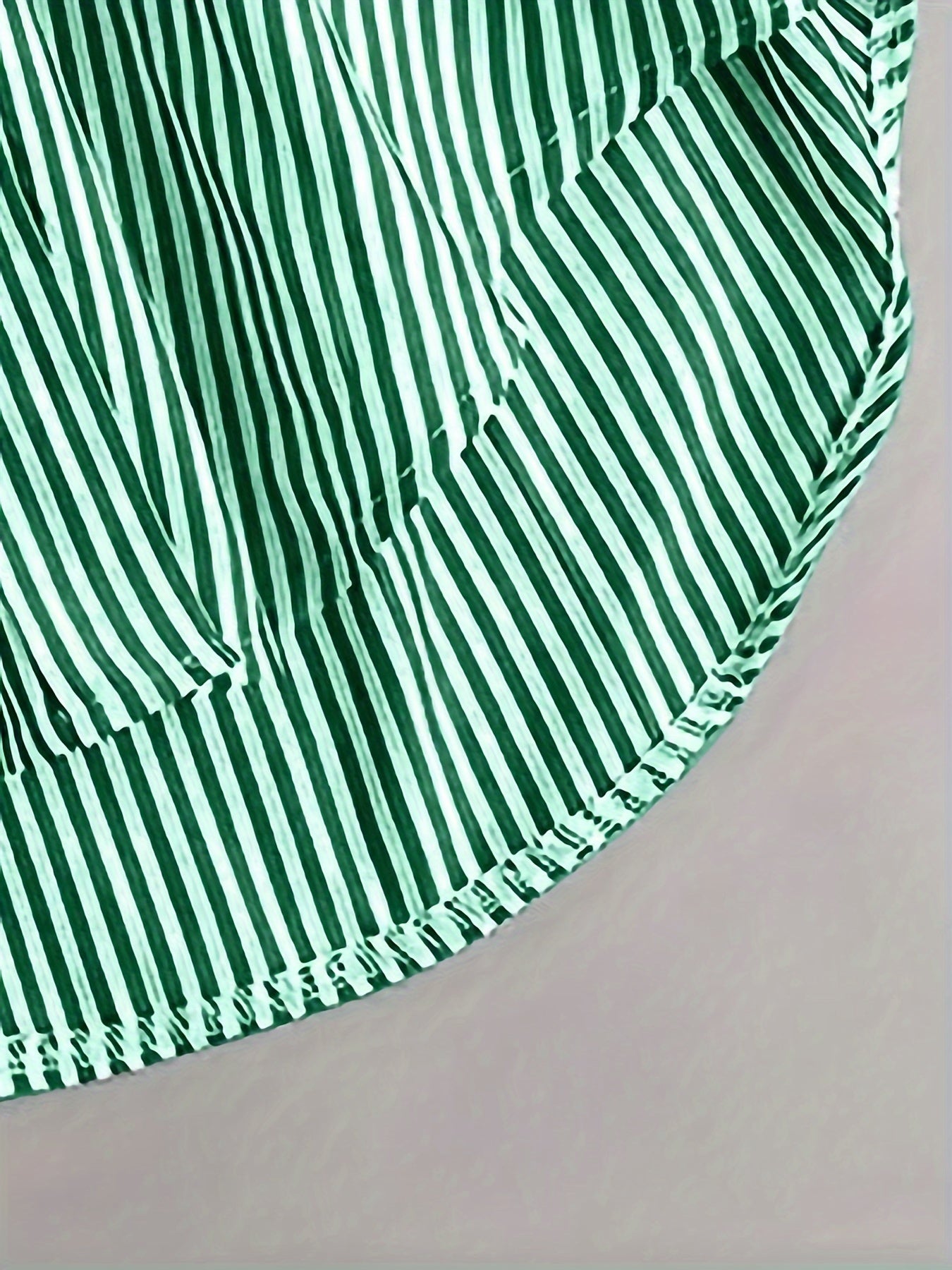 Gestreiftes Langarm-Button-Up-Shirt für Damen